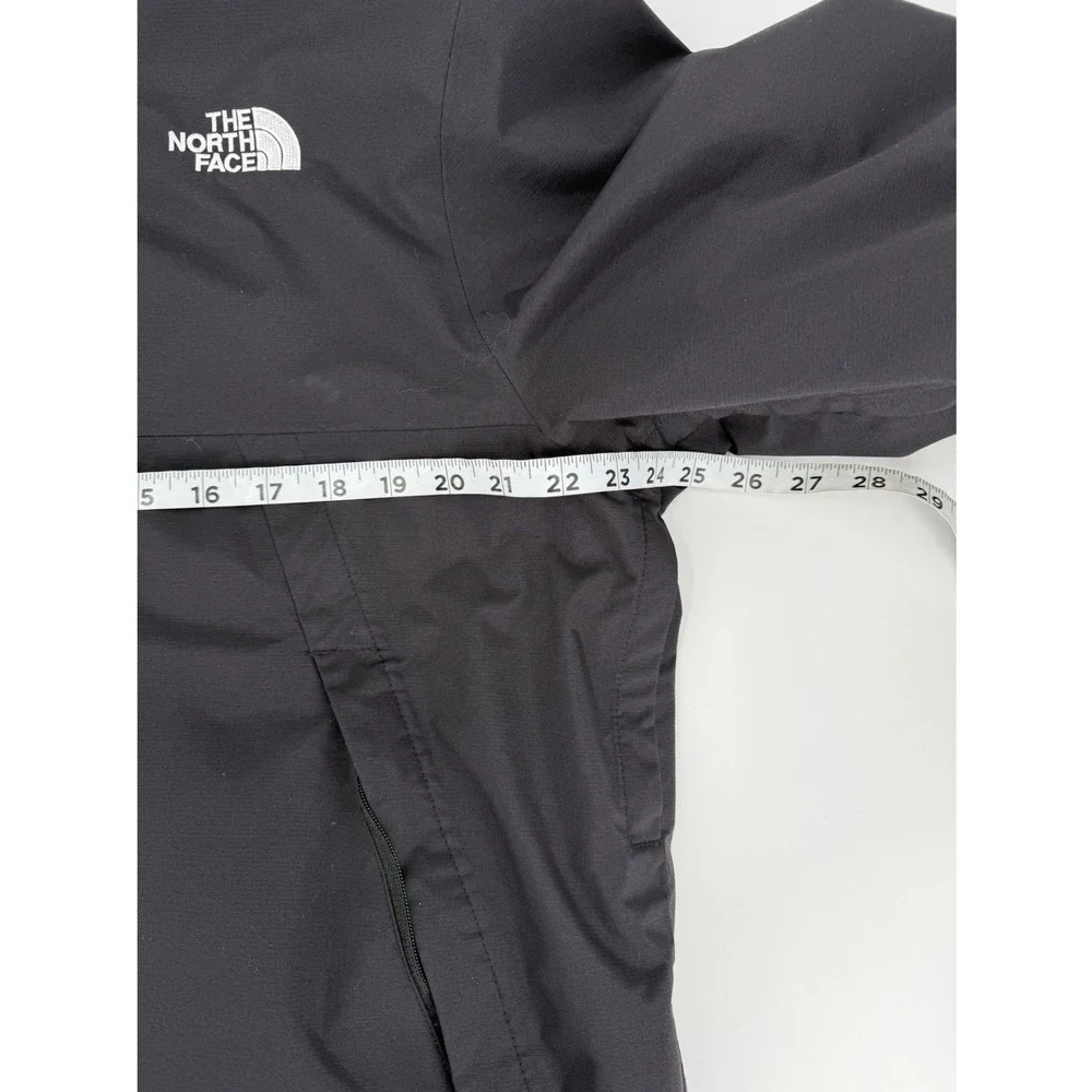 The North Face Mens DryVent Insulated Hooded Jacket Black Wiremax Logo Large